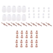 60pcs/set Ceramic + Red Copper Air Plasma Cutting Cutter Consumable Mat7149