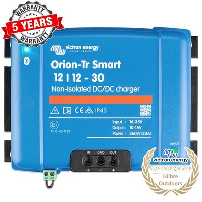 VICTRON ENERGY ORION-TR SMART 12/12-30A NON-ISOLATED DC-DC CHARGER & BLUETOOTH