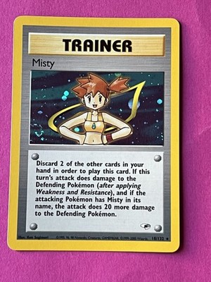18/132 Misty Rare Holo Gym Heroes Englisch Pokemon TCG