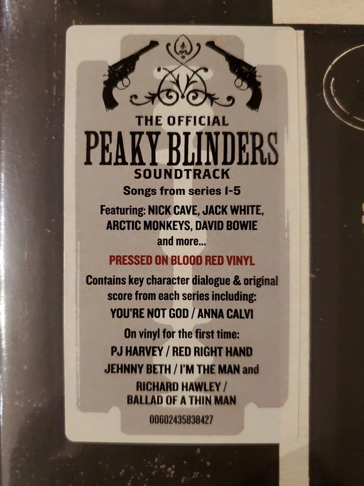 PEAKY BLINDERS Season 1-5 Soundtrack Series Limited Edition BLOOD RED Vinyl 3LP - Image 3 of 4