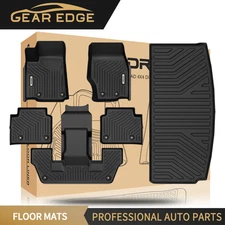 3D Molded Floor Mats Liners for 2021-2025 Jeep Grand Cherokee L All-weather TPE