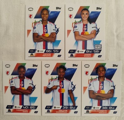 Match Attax Extra 25/26 OL Lyonnes Team Set Lot 5 Karten 2025/2026 UWCL