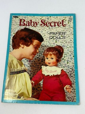 Vintage Uncut 1966 Mattel Baby Secret Paper Doll Activity Book Z5