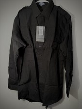 Propper Men  s Tactical Shirt Large Long Black Police Security Military Uniform