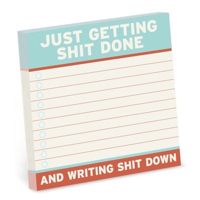 Knock Knock - Getting Shit Done Sticky Notes 4 x 4-inches - Other pr - P245z