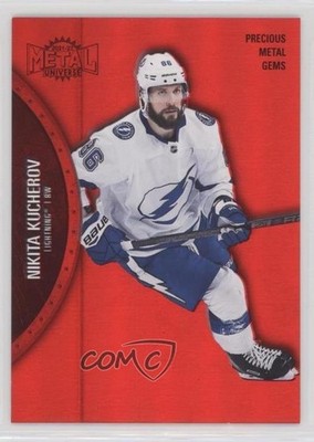 2021-22 Skybox Metal Universe PMG Red 77/100 Nikita Kucherov #70 0nr3