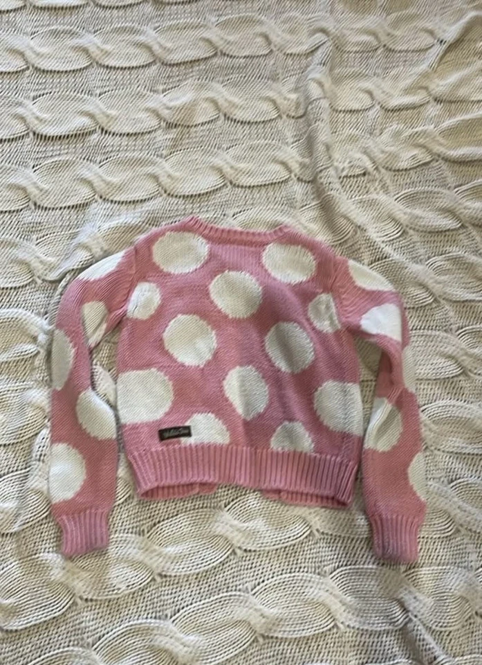 Cárdigan Matilda Jane Talla 6 Rosa/Blanco Lunares Foto 3 de 3