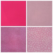 100 Premium Cotton 5in Pre Cut Quilt Squares All Shades of Pink 42pk Charm Pack