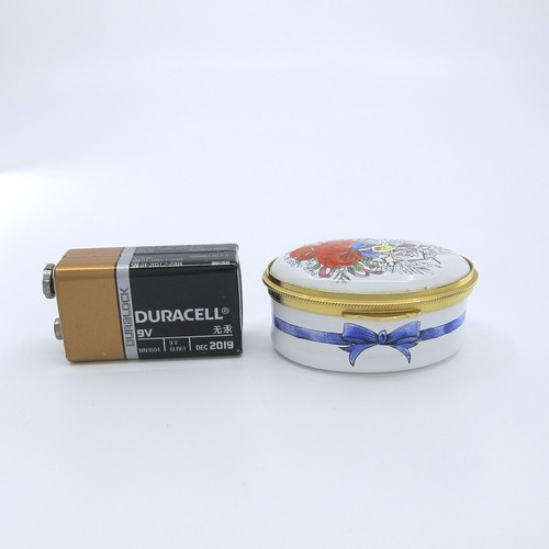 STAFFORDSHIRE EMAILLE Bilston Battersea Traditionsbox BARBARA MIT LIEBE, STEPHEN - Bild 3 von 9