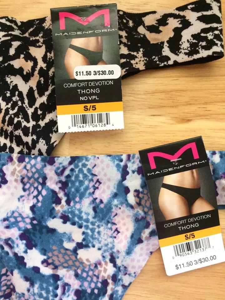 Размер S лот из 5 MAIDENFORM комфорта преданности стринги нижнее белье трусики новый с Ярлыками $57 розничной - Изображение 4 из 4