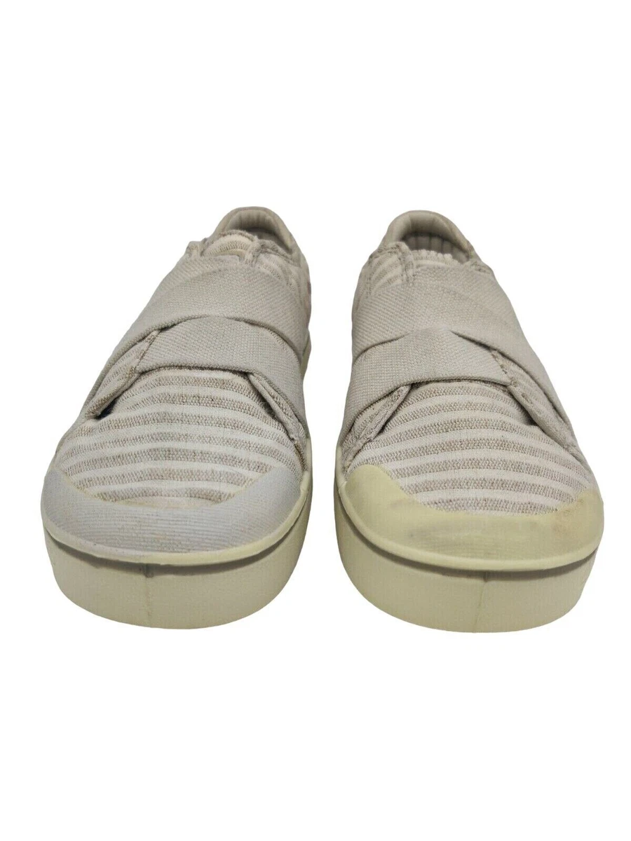 KEEN Elsa IV Gore Natural Beige Canvas Slip On Sneaker Shoes Womens 7