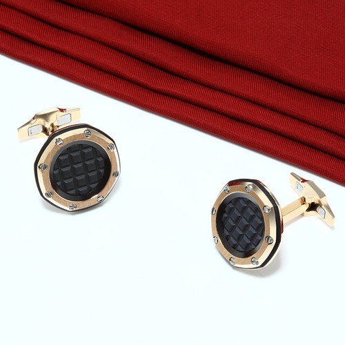 Audemars Piguet manchettenknöpfe ROYAL OAK ORO ROSA 750 NERO ORO cufflings  | eBay