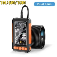 1080P HD Industrial Endoscope Borescope LCD 4.3inch 8mm Inspection Snake Camera