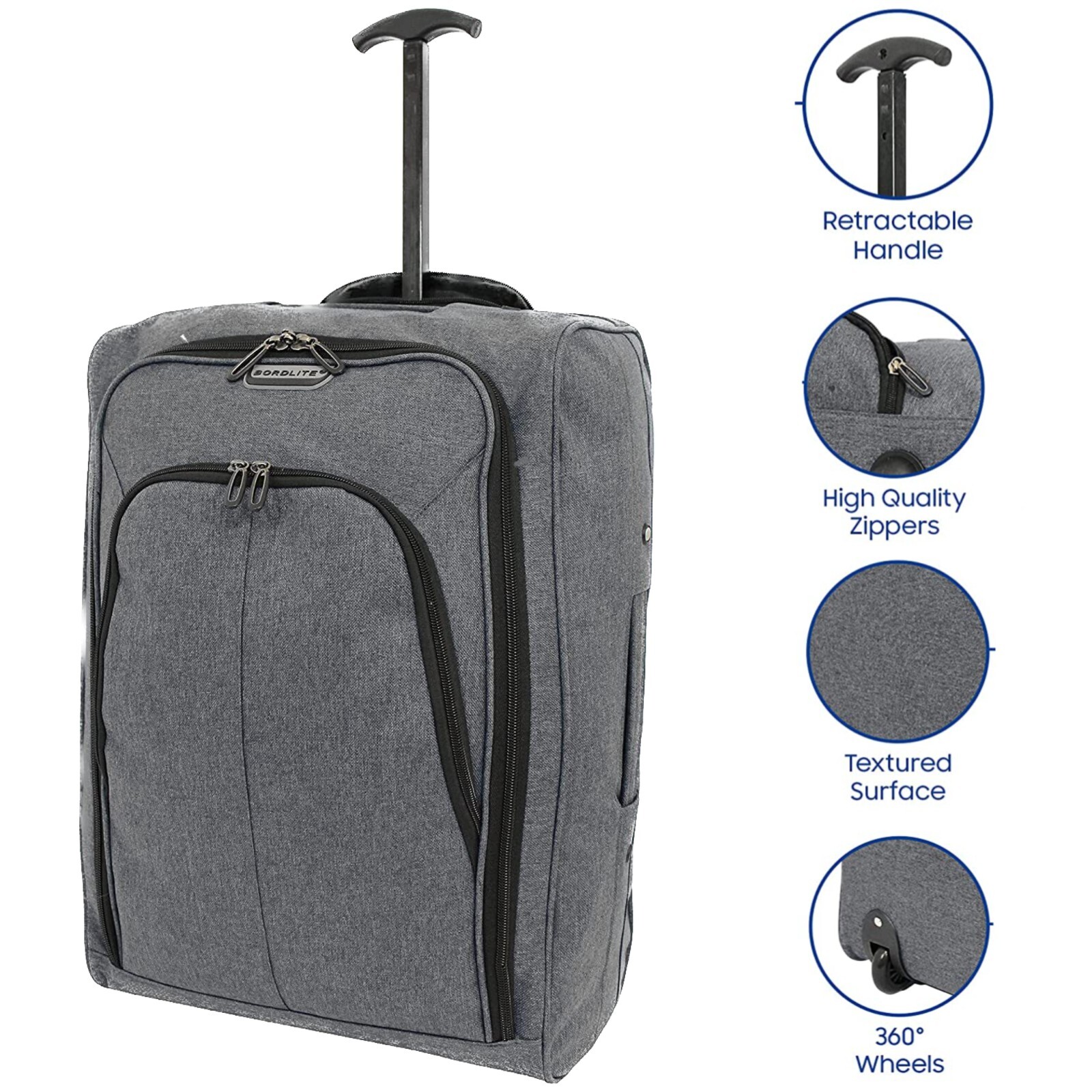 Cabin Trolley Bag Hand Luggage Ryanair Cabin Bag Wheels Lightweight