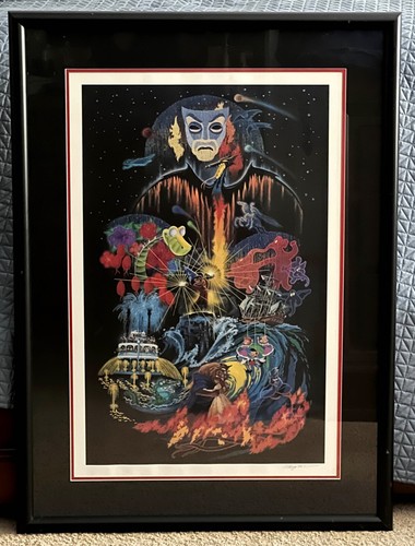 Disney Fantasmic Lithograph Framed Art Print Signed Charles Boyer LE 943/1000