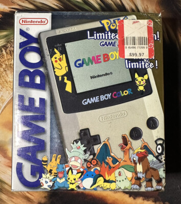 Gameboy Color Console - Pokemon Center US Edition Gold Silver CIB w ...