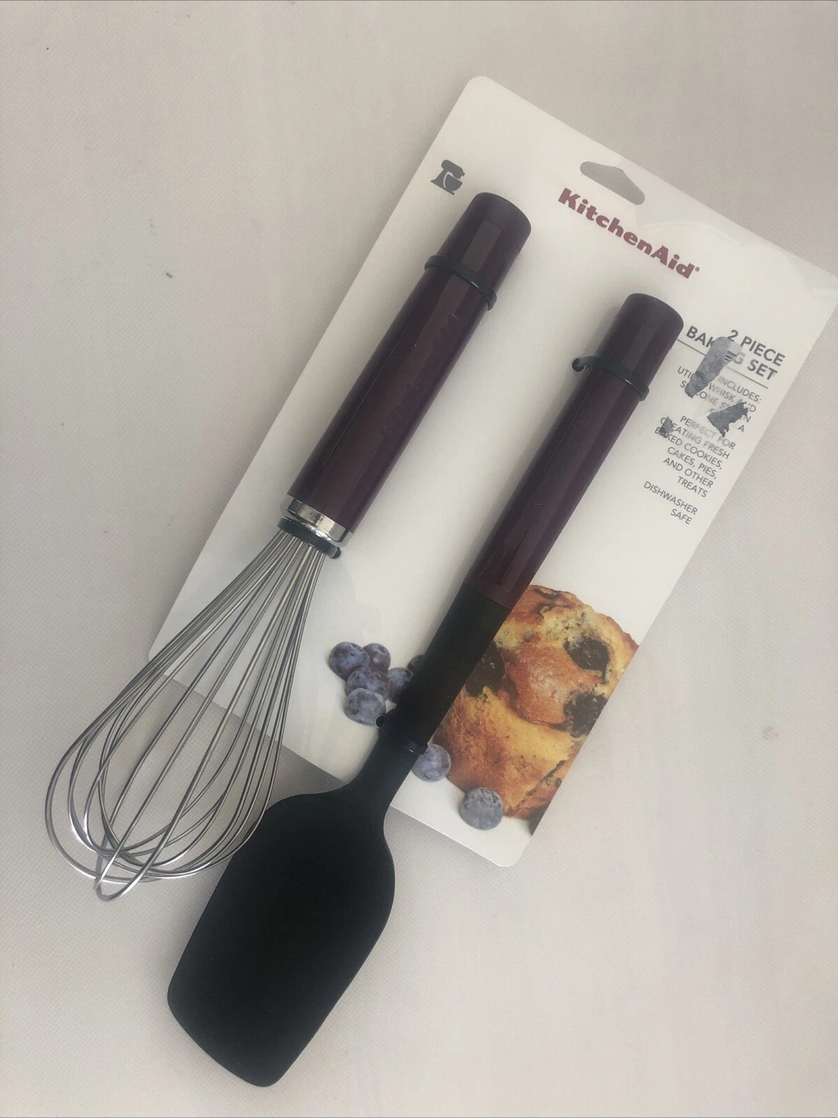 New KitchenAid Set of 2 Boysenberry Plum Beet Purple Spoon Spatula & Whisk HBRA
Opens in a new windo