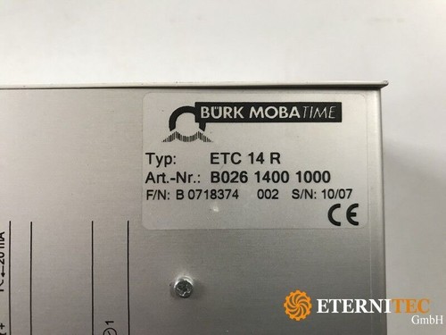 Sistemas de tiempo Bürk ETC 14 R Bürk Mobatime nuevo - Imagen 6 de 6