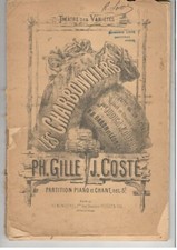 Livret partitions anciennes musique piano chant "Les Charbonniers" Gille/Coste