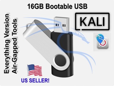 Kali Linux 2024.4 AirGapped Pentesting Version 64bit BOOTABLE/LIVE USB FREE SHIP
