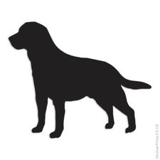 Labrador Terrier Dog, Vinyl Decal Sticker, Multiple Colors & Sizes #1974