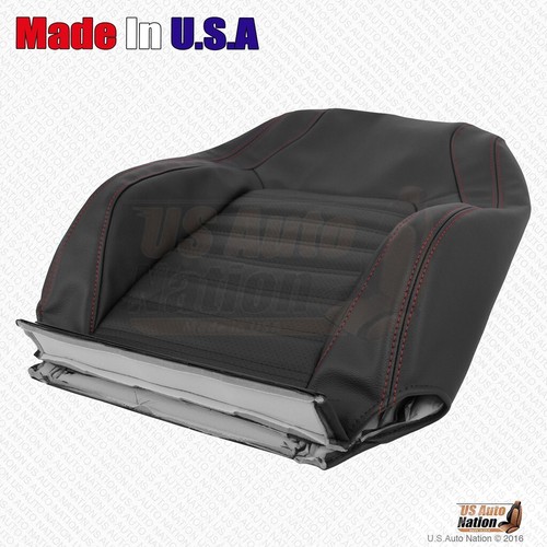 2015 2016 Volkswagen Jetta GLI Autobahn Driver Top Perforated Leather Cover Blk - Picture 7 of 8