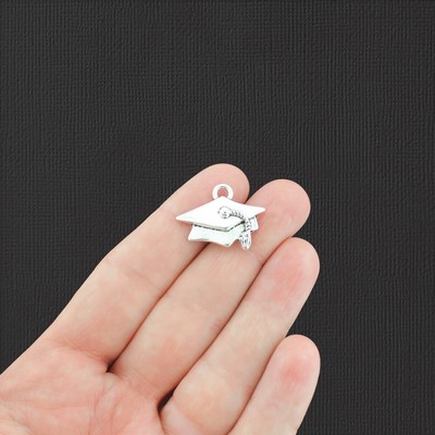 12 Palm Tree Charms Antique Silver Tone SC3416