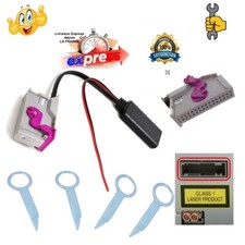 Bluetooth 5.0  Adaptateur  + Micro Audi A2 A3 A4 A6 A8 Tt R8  Module Rns-E 32