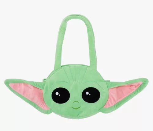 Grogu Baby Yoda Star Wars Mandalorian Women’s Plush Tote  Bag 30” × 12" NEW