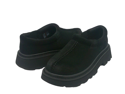 UGG TASMAN LUG MEN SLIPPERS BLACK LEATHER US 8 /UK 7 /EU 41 /JP 26