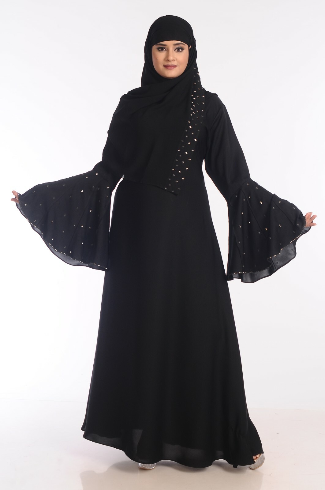 New Women Black Abaya Kaftan Jilbab Hijab Islamic Arab Maxi Burqa Dress  Robes | eBay