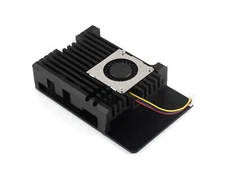 Waveshare Aluminium Alloy Case H for Raspberry Pi 5 with Temperature-Controlled