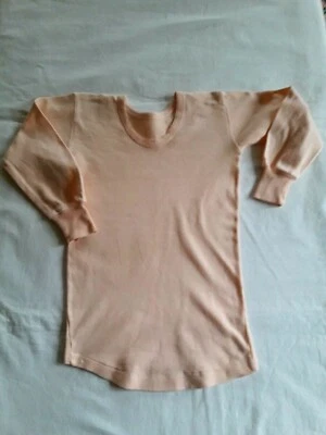 Ancien maillot de corps en coton fille 4a VINTAGE Cotton girl undershirt sz 4y - Photo 1/4