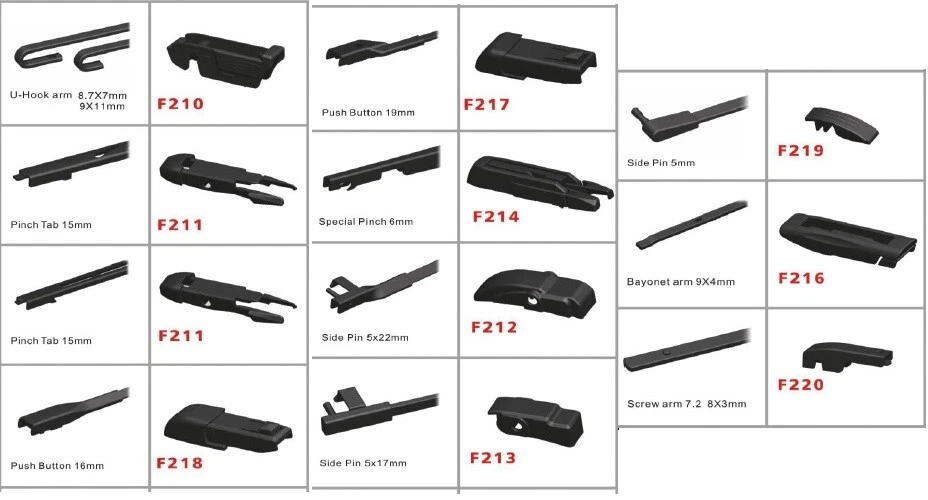 Kit Escobillas Limpiaparabrisas Chevrolet Aveo Kalos Z4 55 40 CM Delanteros Flat - Imagen 2 de 2