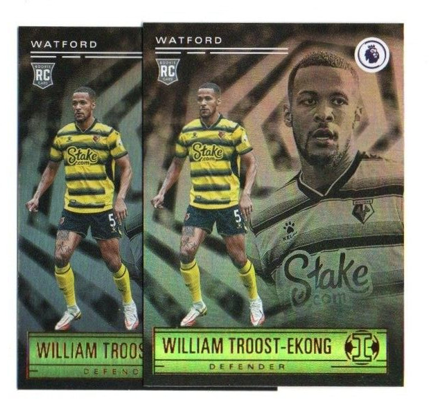 2021-22 Chronicles  Illusions ROOKIE William Troost-Ekong RC Watford 2X LOT