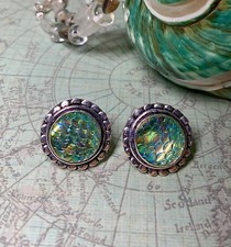 Handmade 925 Sterling Silver Jewelry Earrings Mermaid Gift