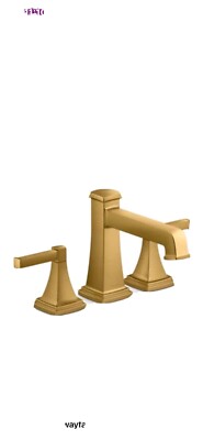 KOHLER RIFF Bath Faucet, New, Deck Mount Trim, Vibrant Brushed Modern Brass, OB