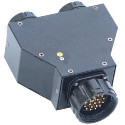 19 Pin Socapex Splitter Box 1 in 2 Out Socapex Power Connector for Stage Audio