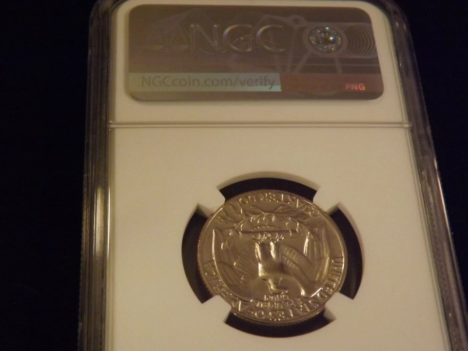 1966 25C Washington Quarter NGC MS 67 - Image 2 of 2