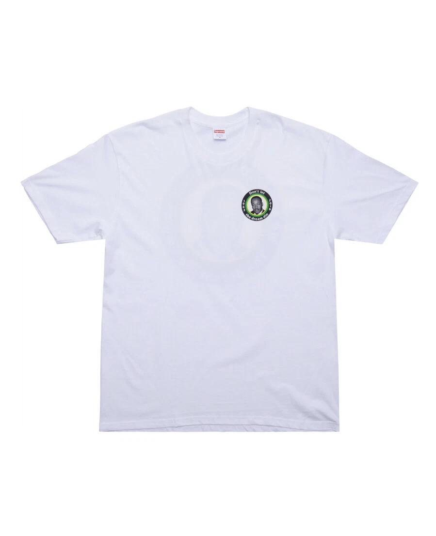 T shirt blanc moyen Supreme MLK Dream taille M 100% authentique SS18