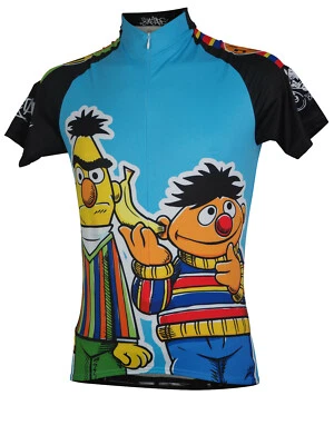 Black Friday Angebot / Biketags Radtrikot Sesamstrasse Ernie & Bert II NEU