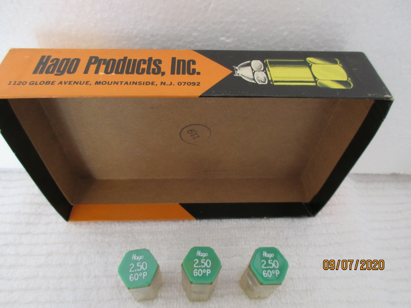 HAGO Oil Burner Nozzles 2.50 GPH 60 P Solid Spray Pattern eBay