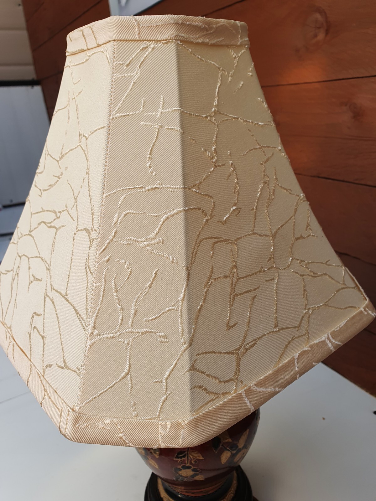 Ceramic painted Antique table lamp eBay