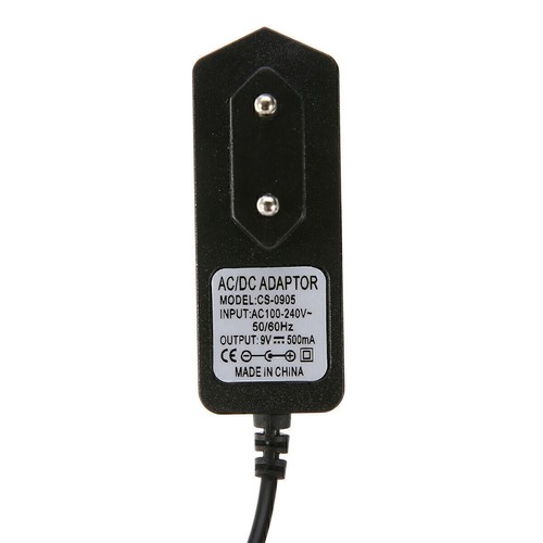 EU Netzteil Netzadapter AC 100-240V auf DC 9V 0.5A 500mA 5,5 mm x 2,5 mm Ad E1L9 - Bild 7 von 8