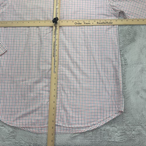 Civilianaire Shirt Mens Medium White Plaid Long Sleeve Button Down Cotton - Picture 5 of 7