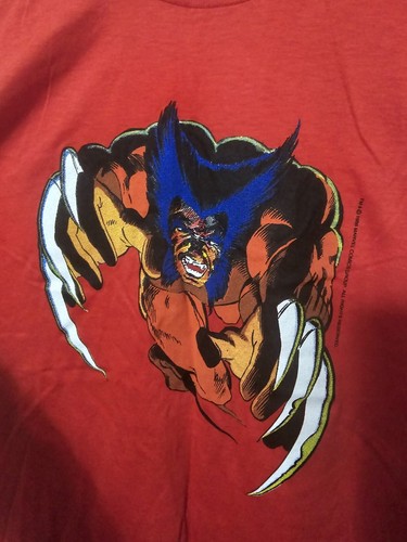 Vintage 1986 WOLVERINE Marvel T-Shirt Comic FRANK MILLER X-Men Deadpool XL w Tag - Picture 2 of 5