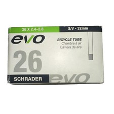 EVO Mountain BICYCLE BIKE INNER TUBE 26" x 2.4 2-8 26 Schrader Valve 32 mm
