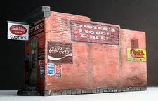 Downtown Deco O Scale Gauge Building Hydrocal "Cooters Liquor" kit. Save $10!