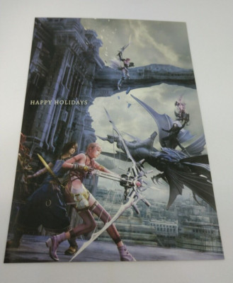 Final Fantasy 13-2 XⅢ-2 Square Enix Christmas Card Happy Holidays