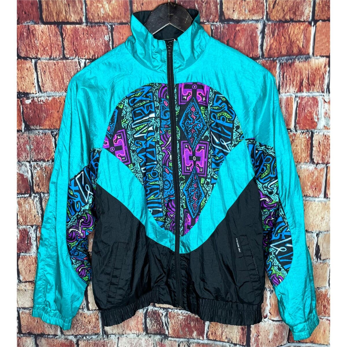 VTG Members Only Full Zip Nylon 80s 90s Neon Windbreaker VTG Members Only Full Zip Nylon 80s 90s Neon Windbreaker